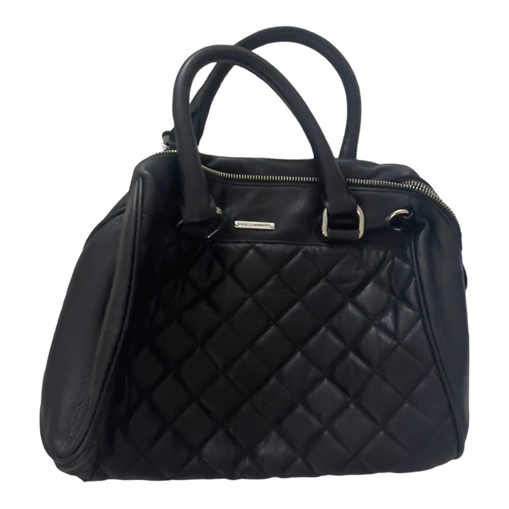 Rebecca Minkoff Quilted Bowling Handbag -Black